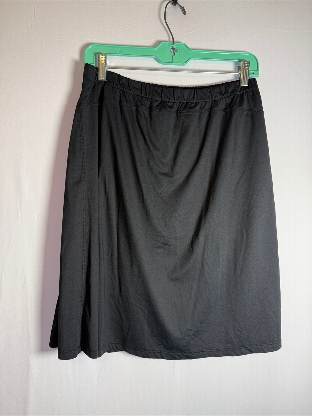 Classic Black A-Line Athletic Skirt with shorts underneath